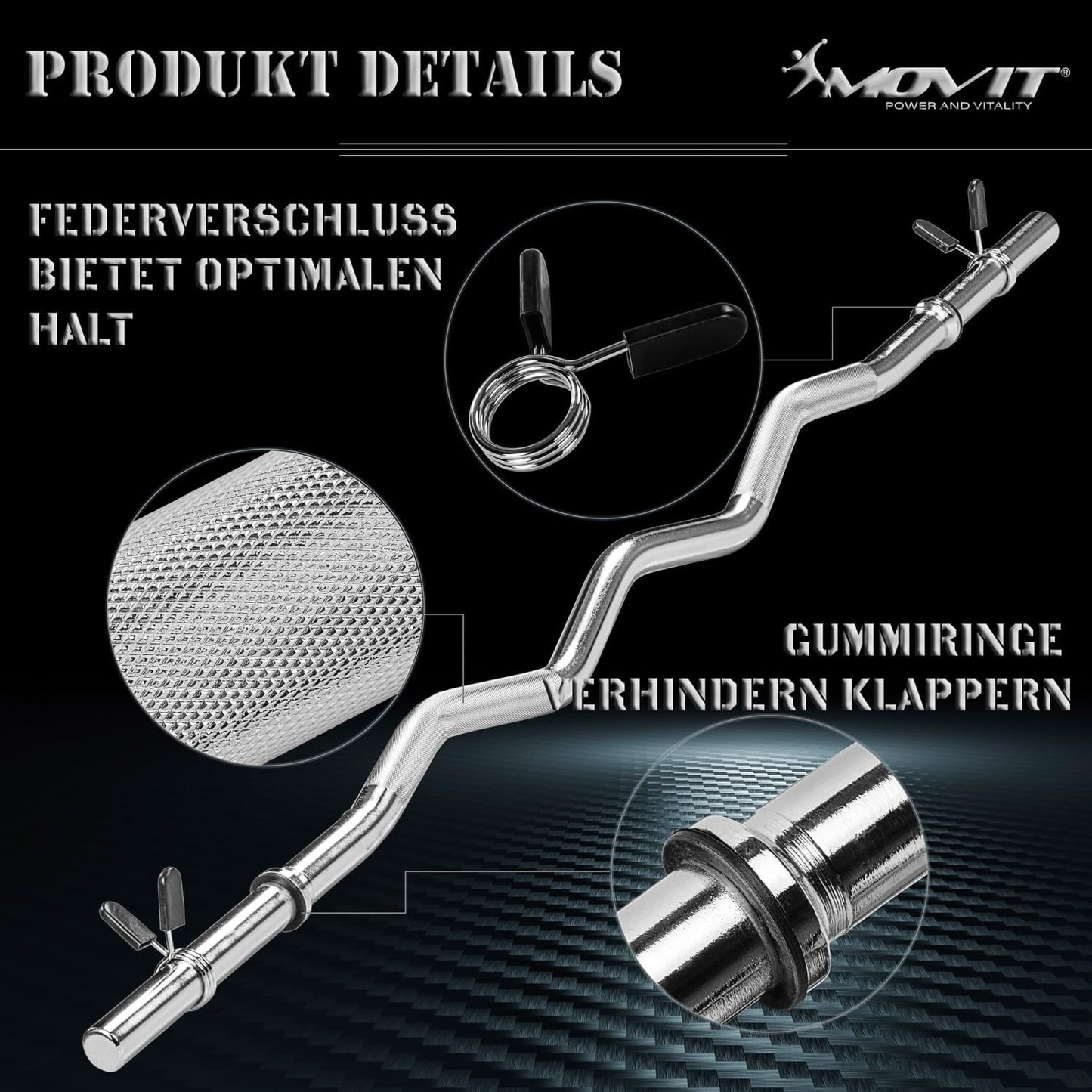 Barre curl SZ 130 cm