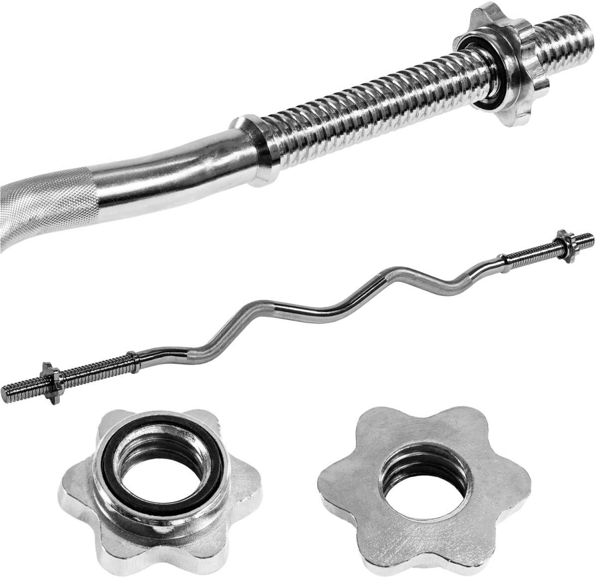 Barre EZ curl 30 mm chromée