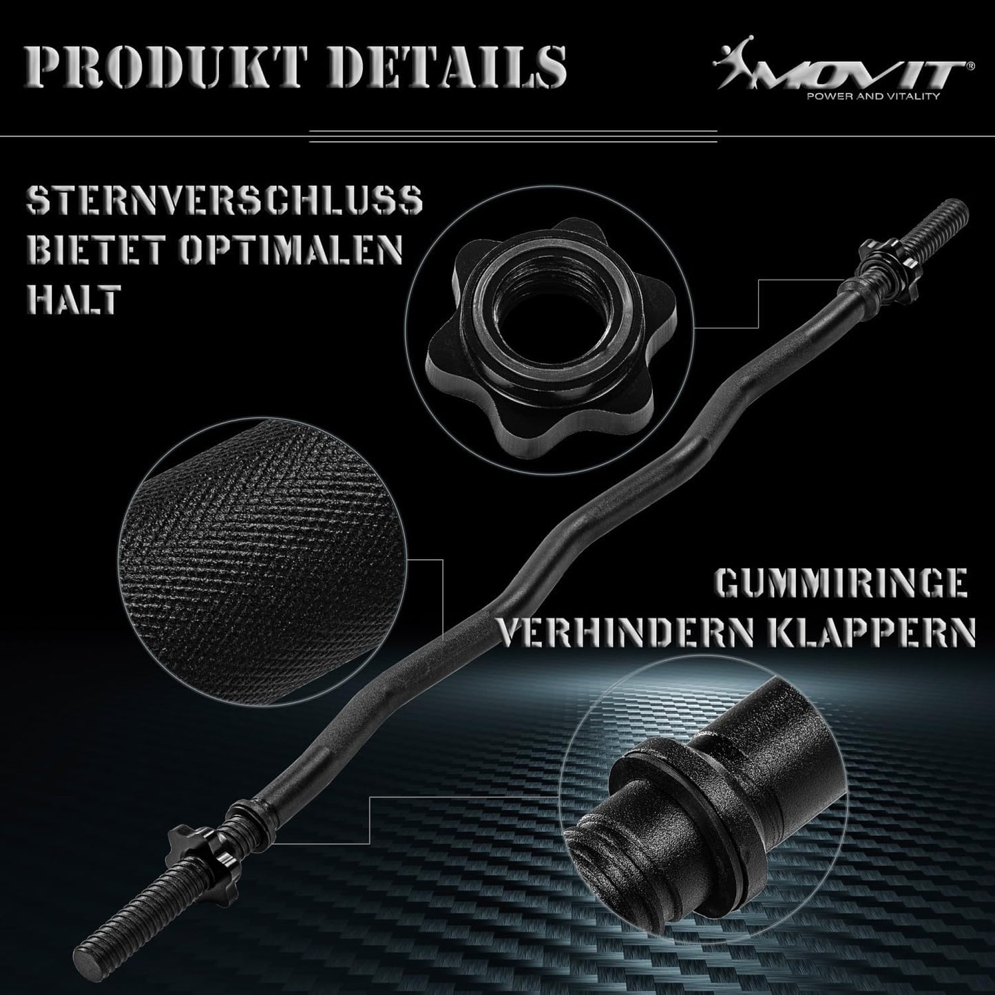 Barre curl SZ 130 cm