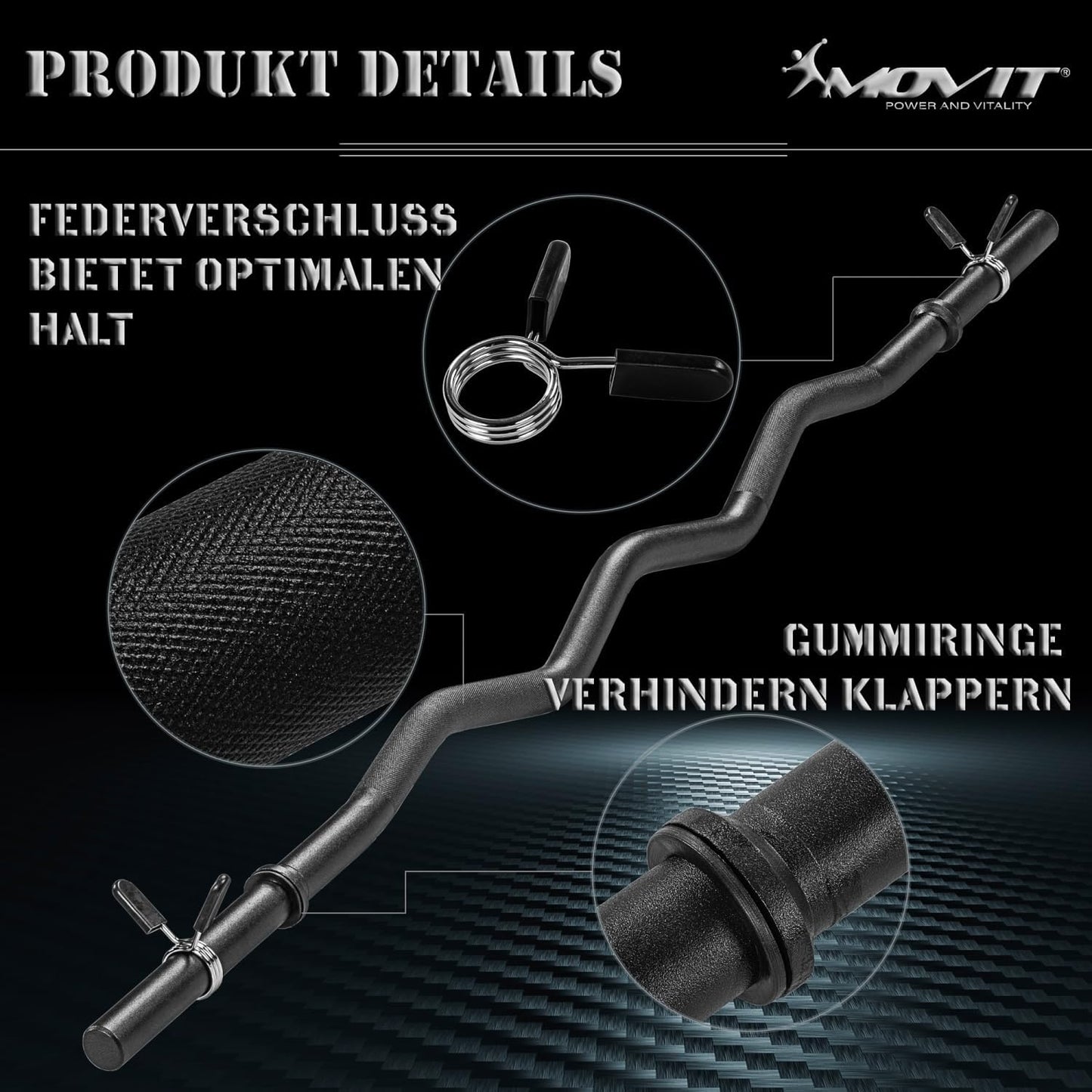 Barre curl SZ 130 cm