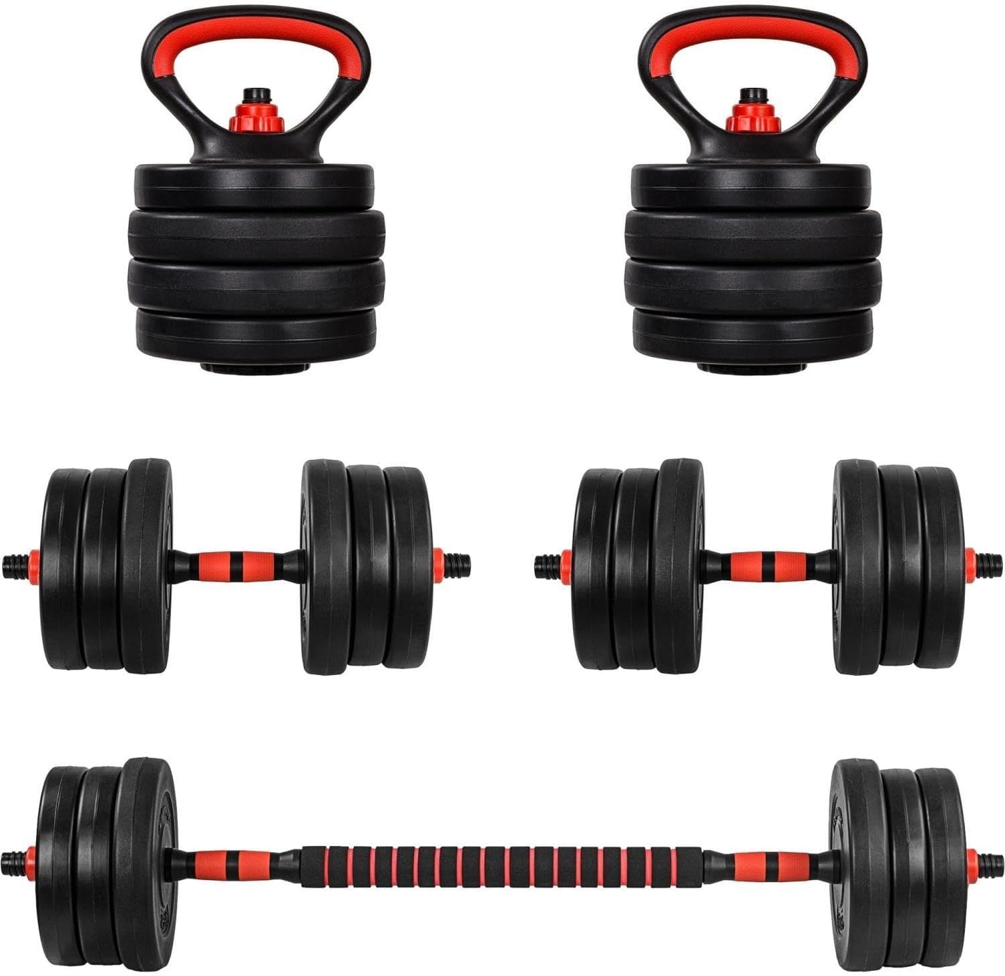 Set d’haltères 6-en-1 20 – 30 kg