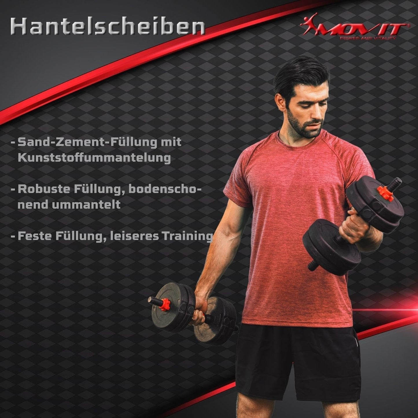 Set d’haltères 6-en-1 20 – 30 kg