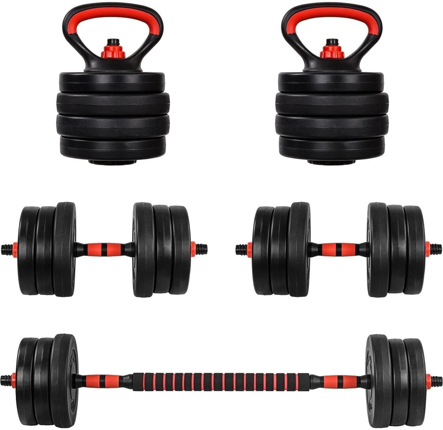 Set d’haltères 6-en-1 20 – 30 kg