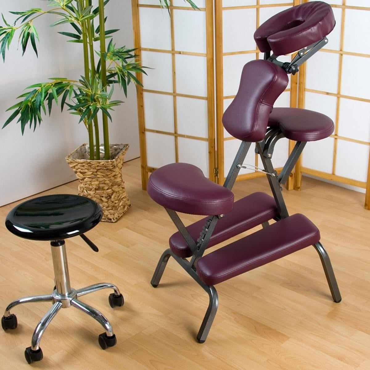 Chaise de massage réglable disponible en différentes couleurs