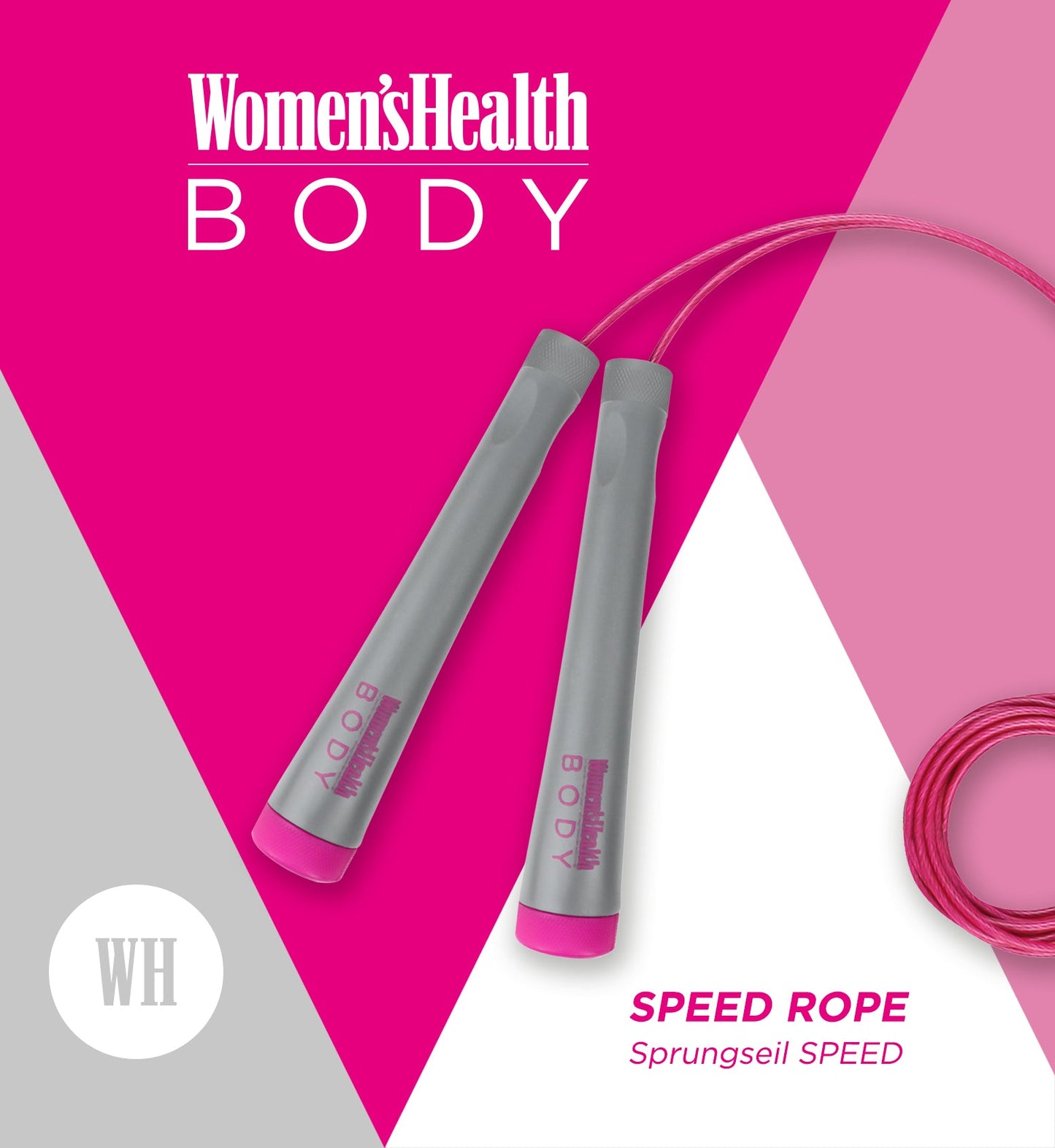 Corde à sauter Rose/Gris