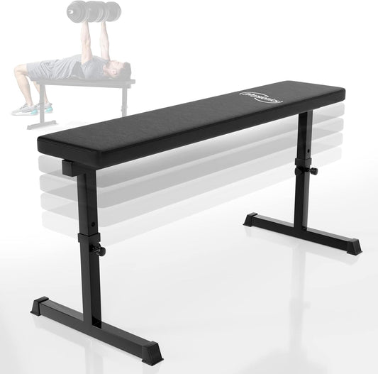 Banc de musculation plat Noir