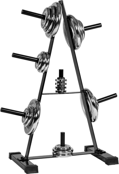 Support pour disques de musculation Noir