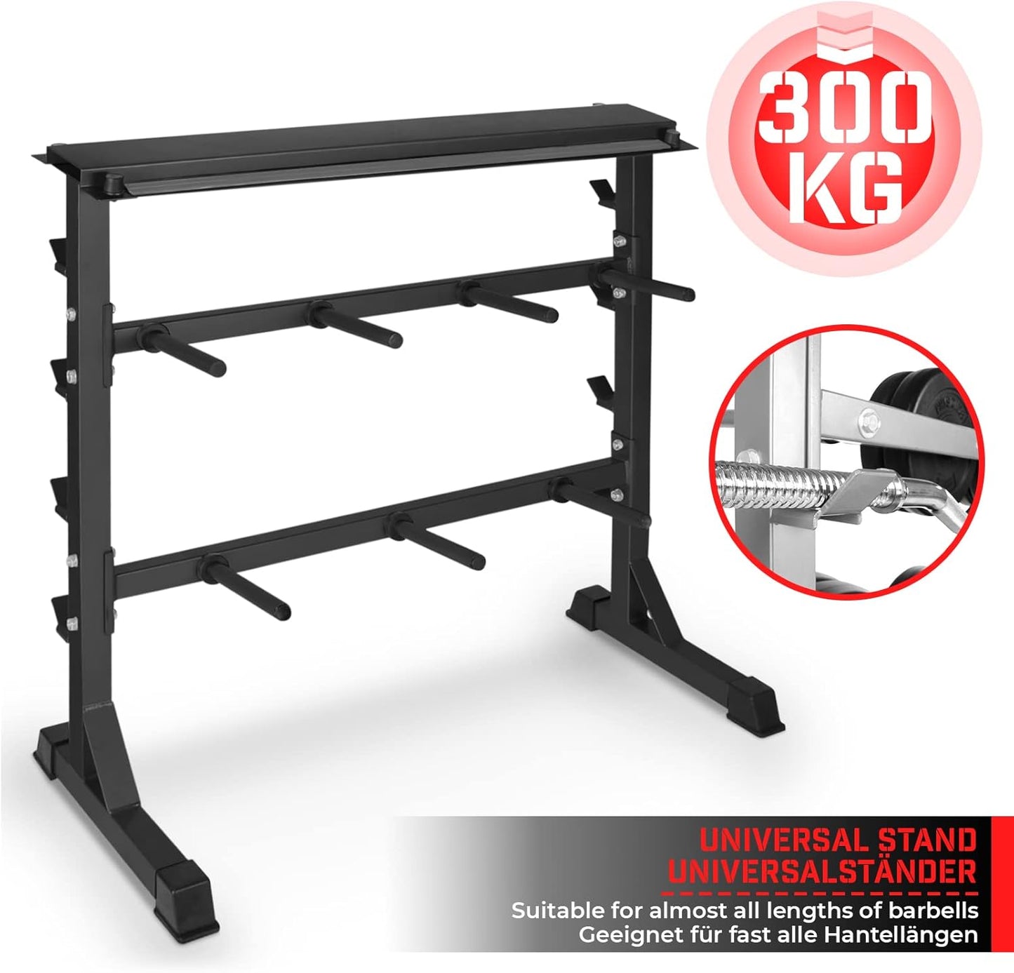 Rangement pour disques de musculation Noir