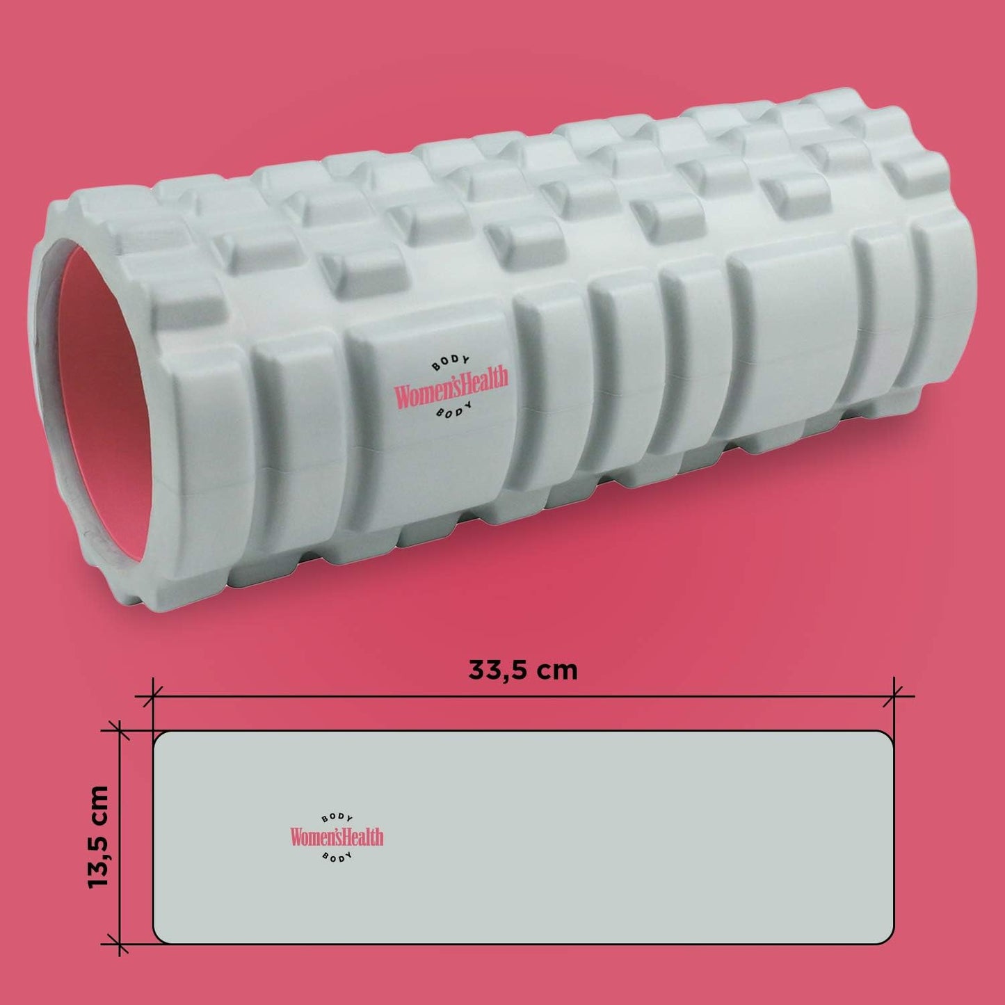 Rouleau à fascia Gris/Rose