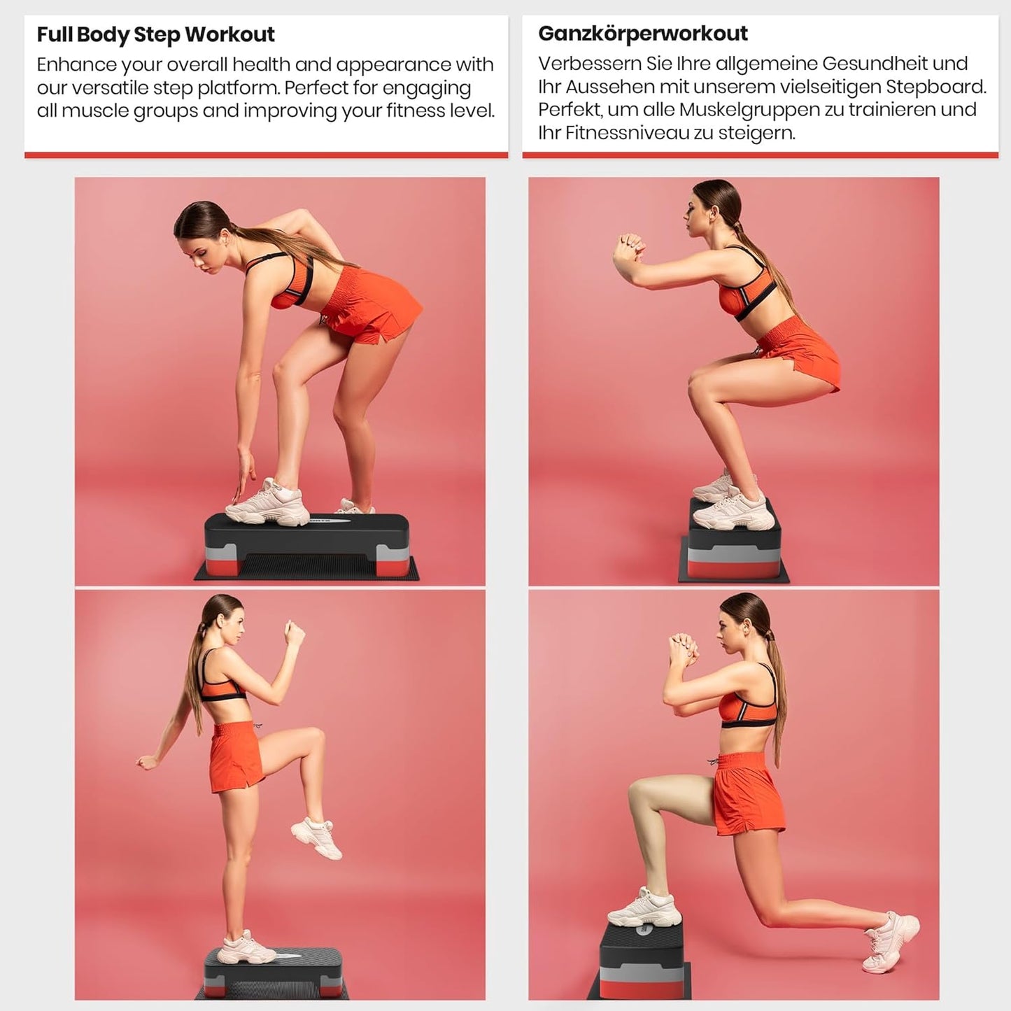 Step de fitness réglable en hauteur