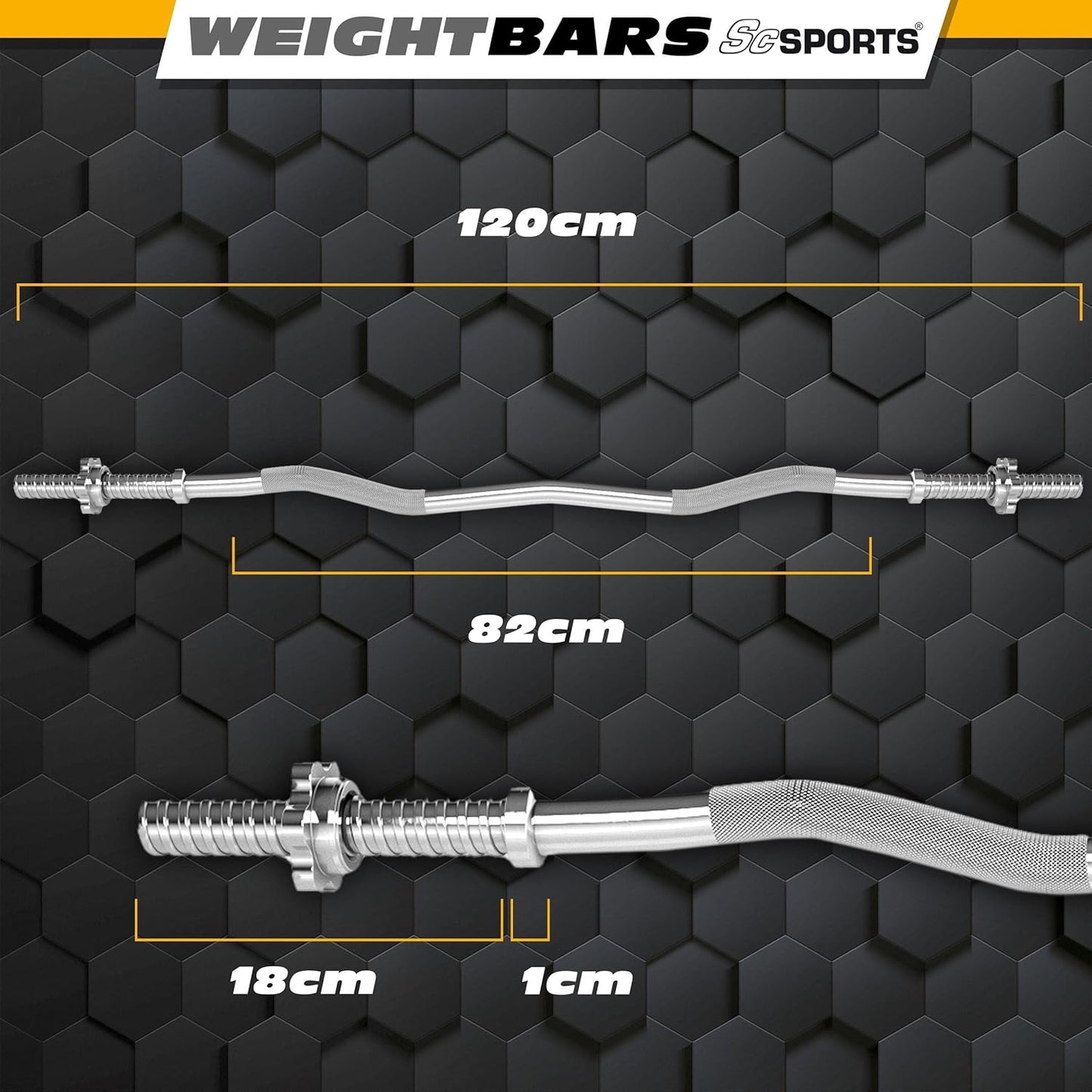 Barre EZ curl 120 cm 30/31 mm