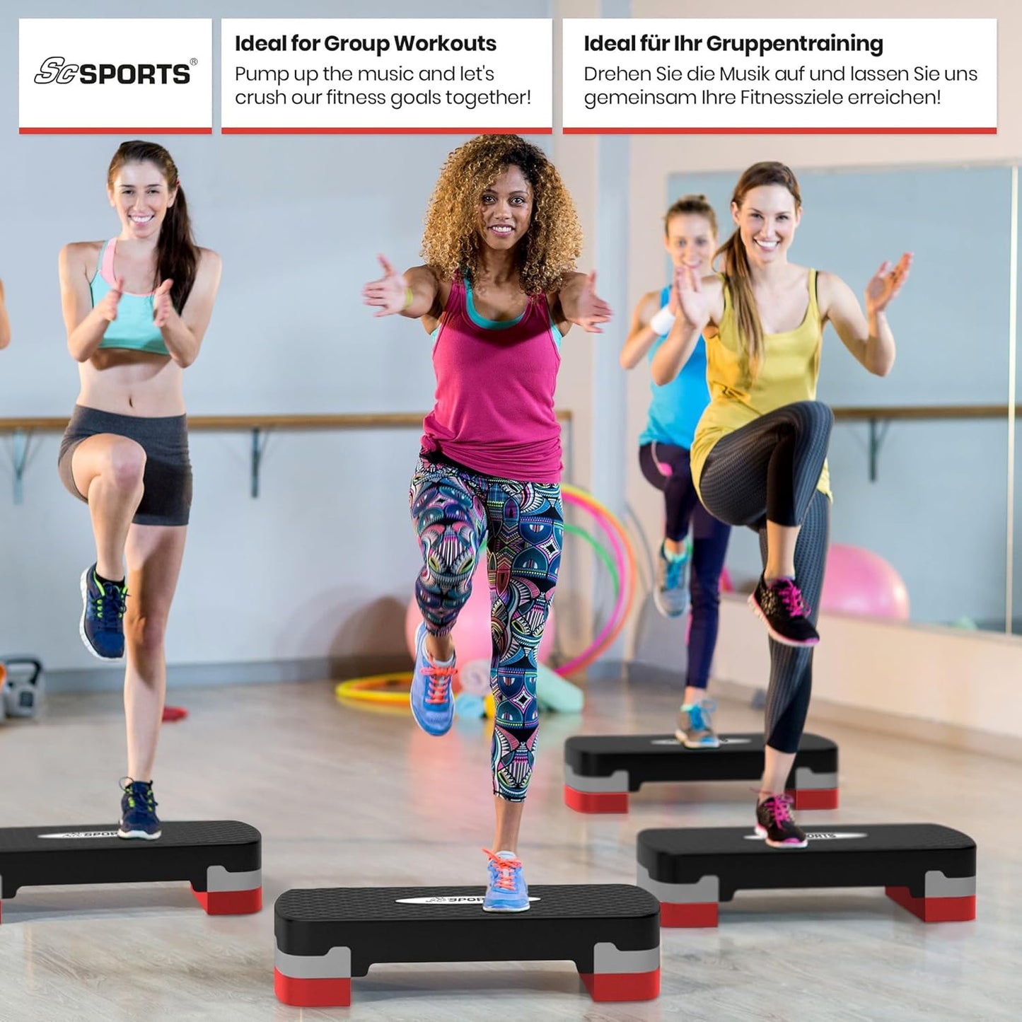 Step de fitness réglable en hauteur