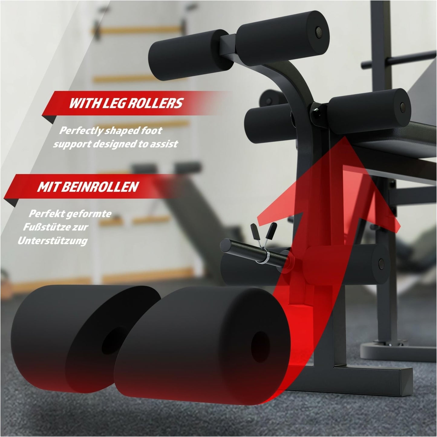 Banc de musculation multifonction Noir