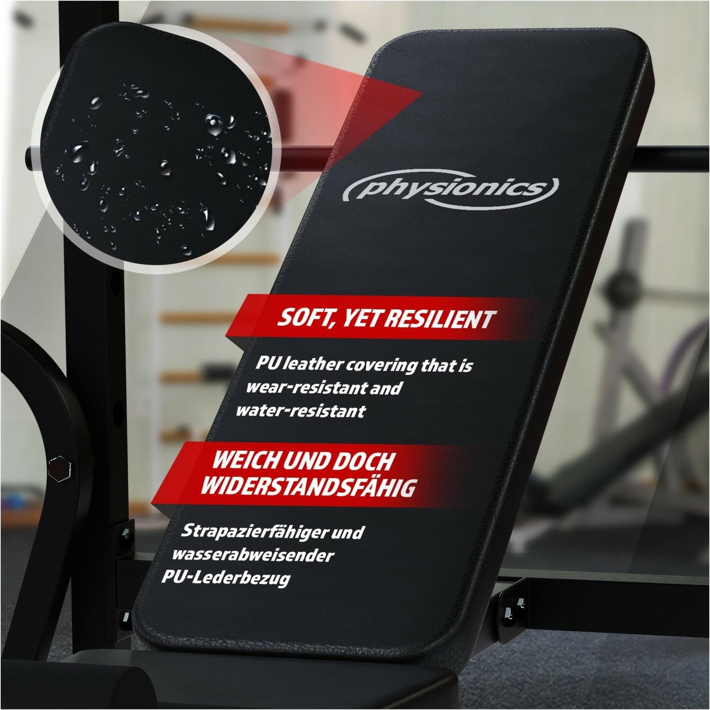 Banc de musculation multifonction Noir