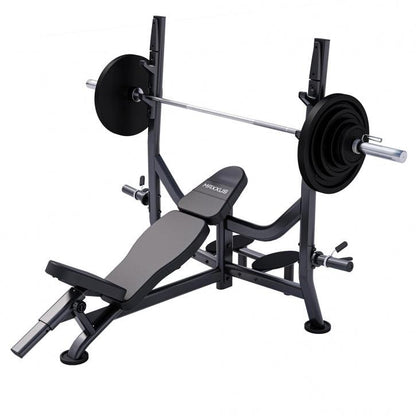 Banc Musculation PRO avec Support et Barre d’Haltères Olympia - Gorilla Sports France