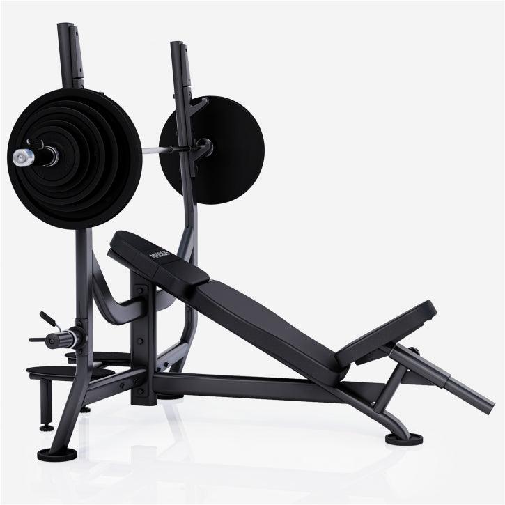 Banc Musculation PRO avec Support et Barre d’Haltères Olympia - Gorilla Sports France