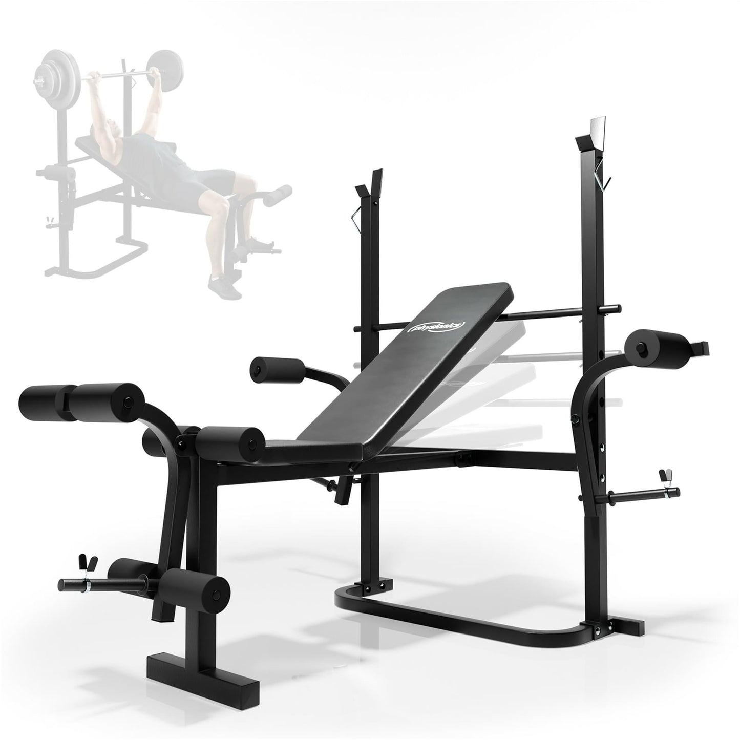 Banc de musculation multifonction Noir