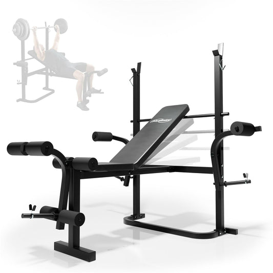 Banc de musculation multifonction Noir