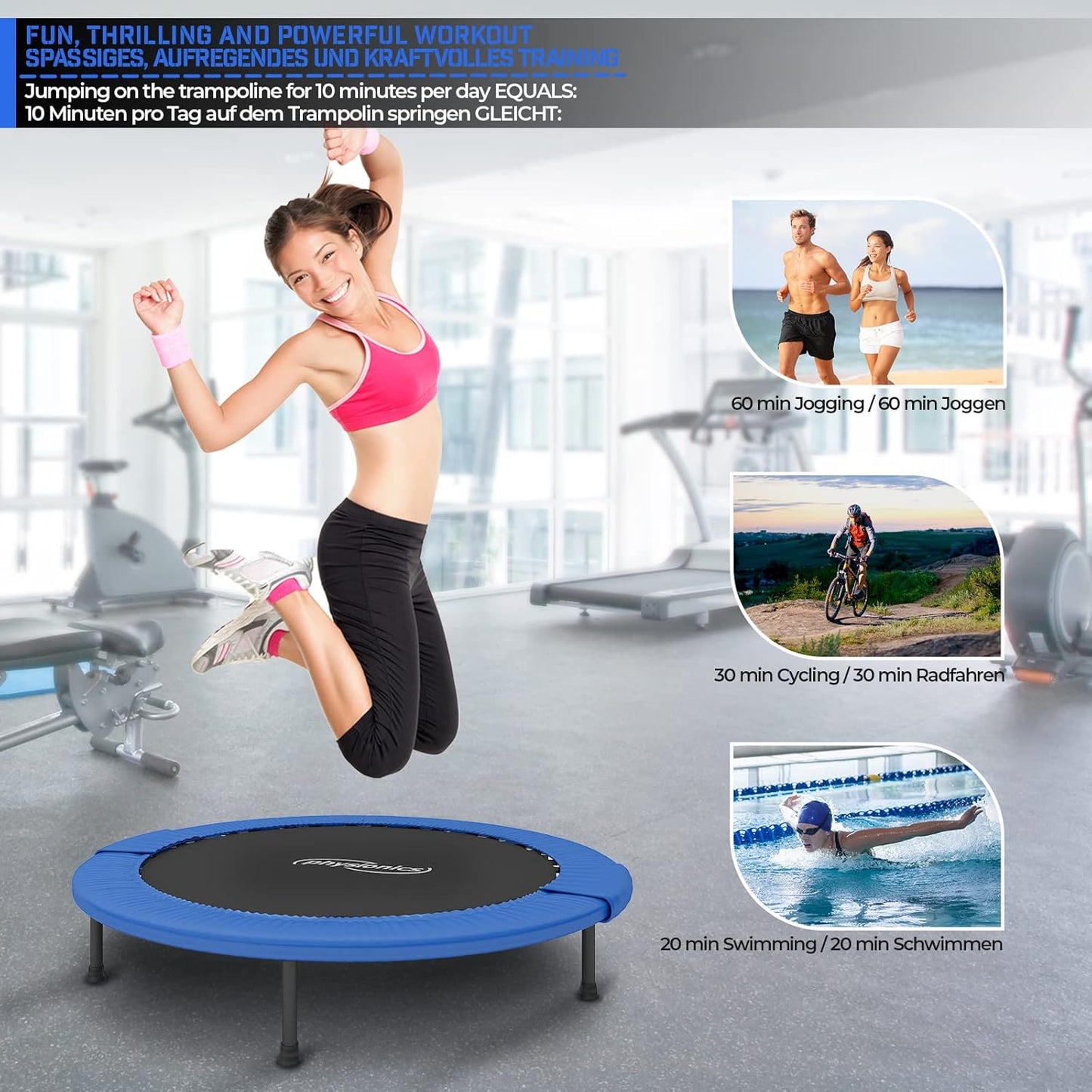 Trampoline de fitness 81 – 122 cm