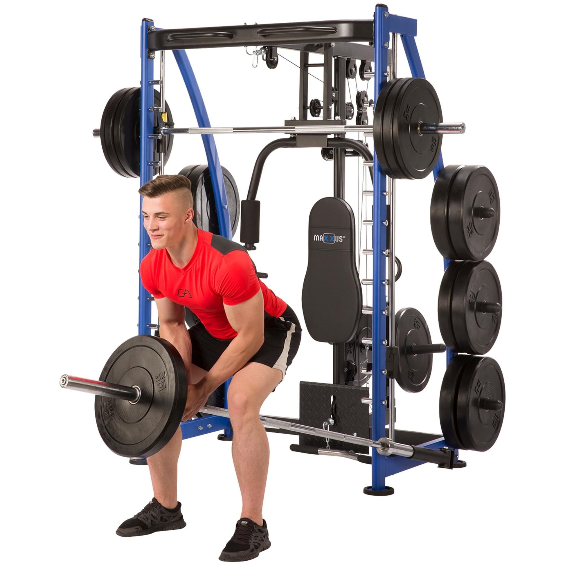 Multipresse 8.1 Smith machine avec banc de musculation - Gorilla Sports France