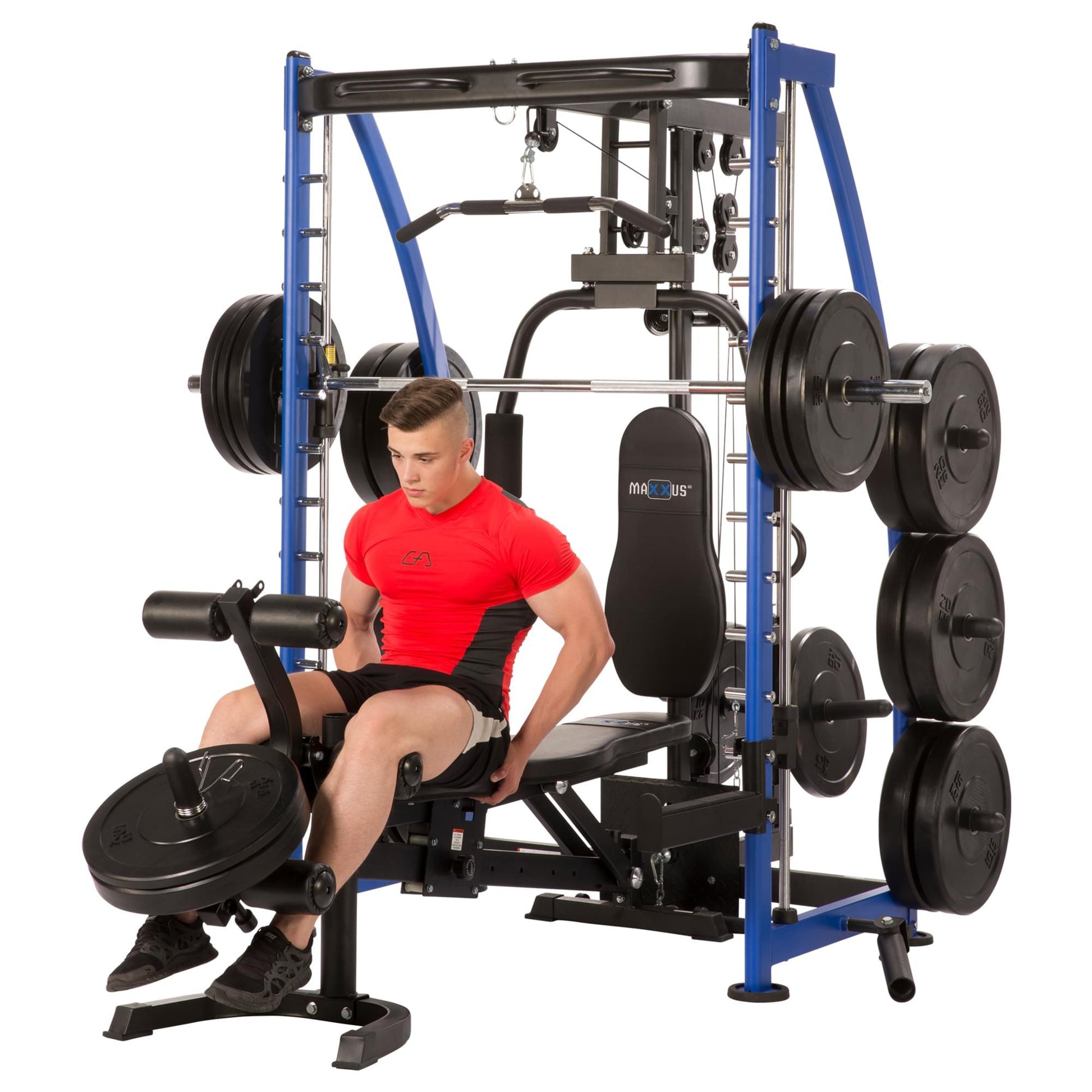 Multipresse 8.1 Smith machine avec banc de musculation - Gorilla Sports France