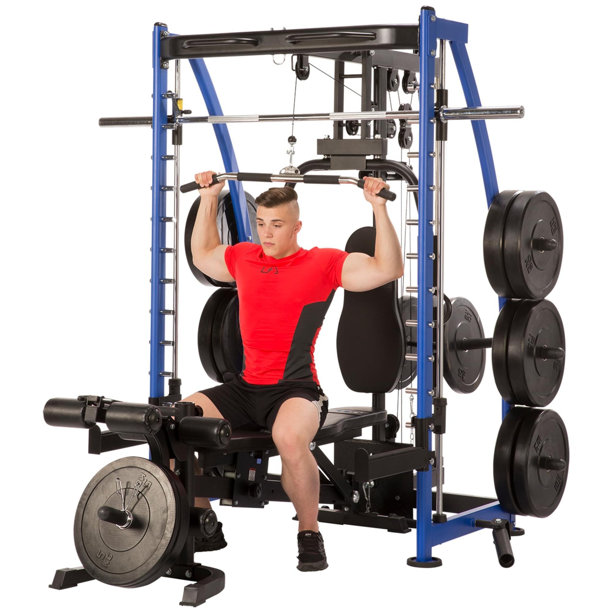 Multipresse 8.1 Smith machine avec banc de musculation - Gorilla Sports France