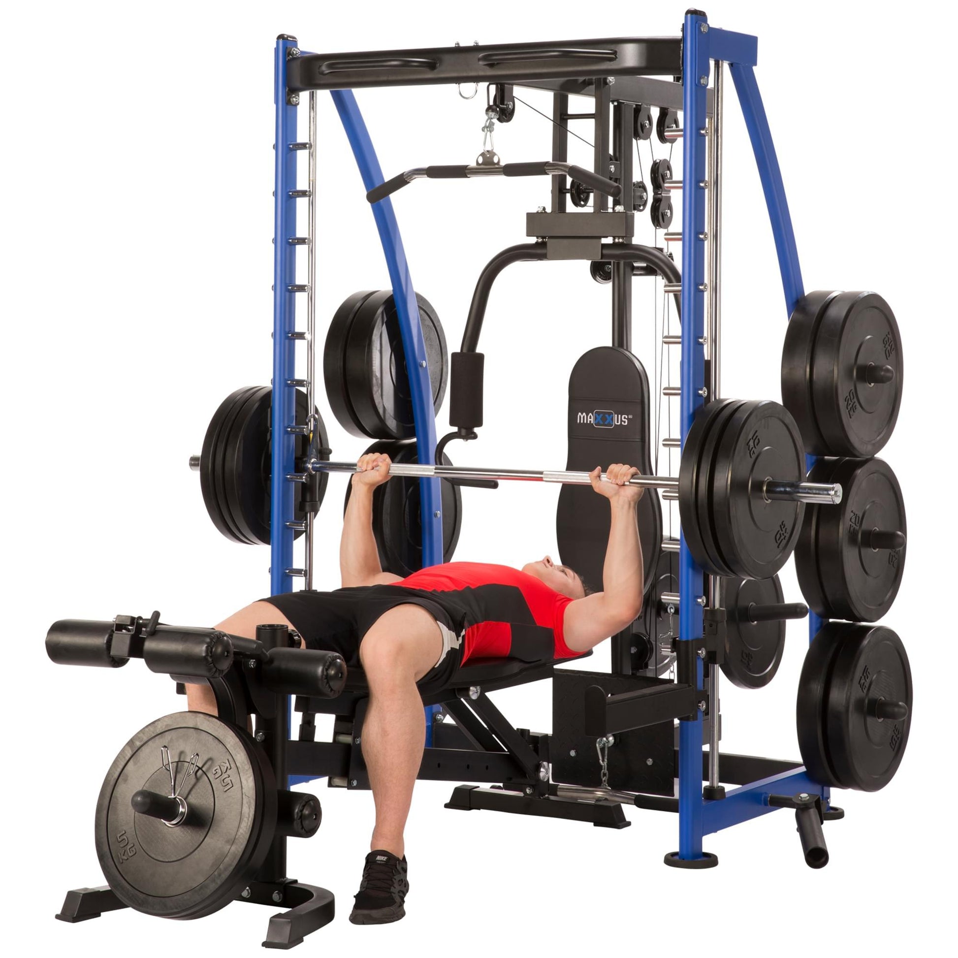 Multipresse 8.1 Smith machine avec banc de musculation - Gorilla Sports France