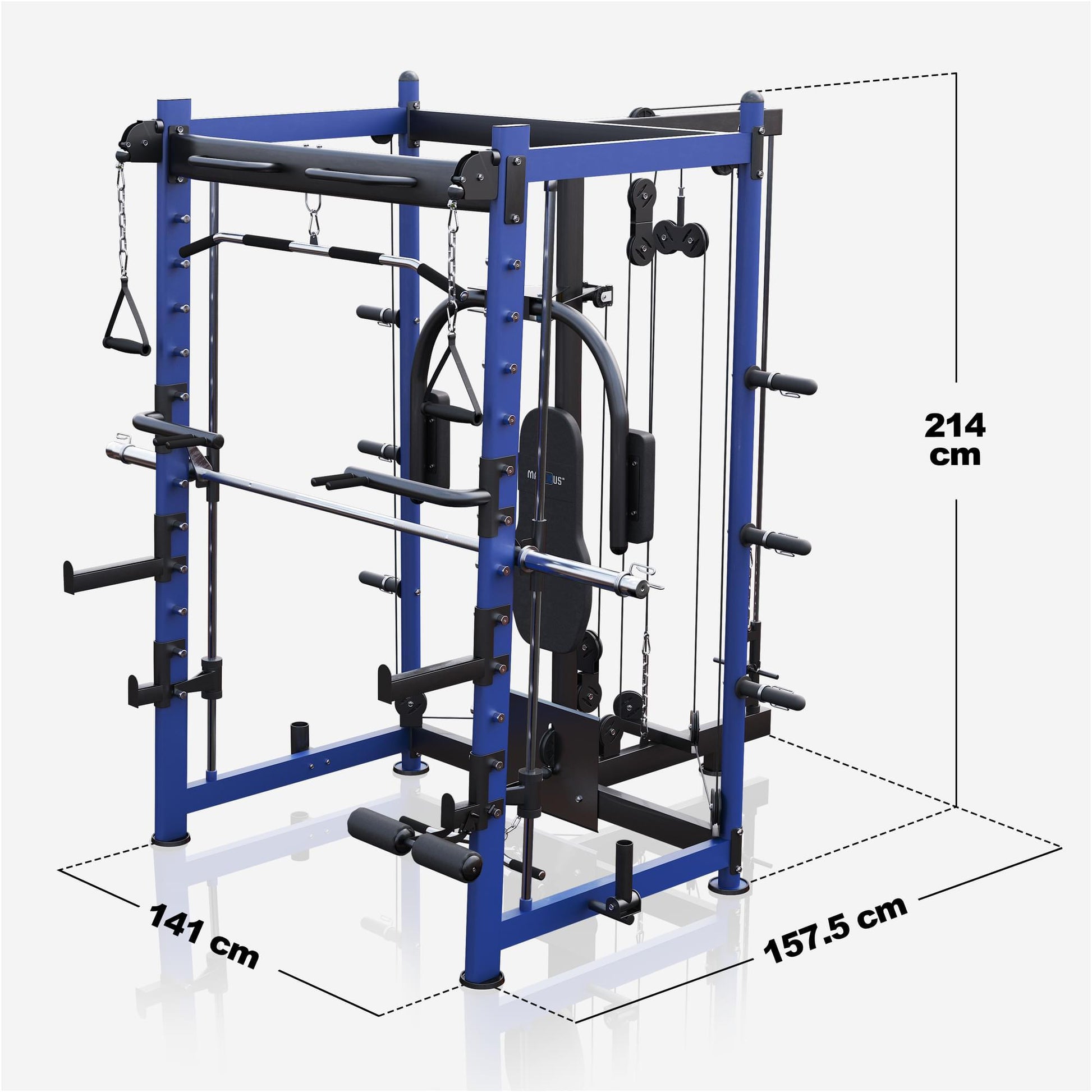 Multipresse 9.1 Smith machine avec double traction supérieure - Gorilla Sports France
