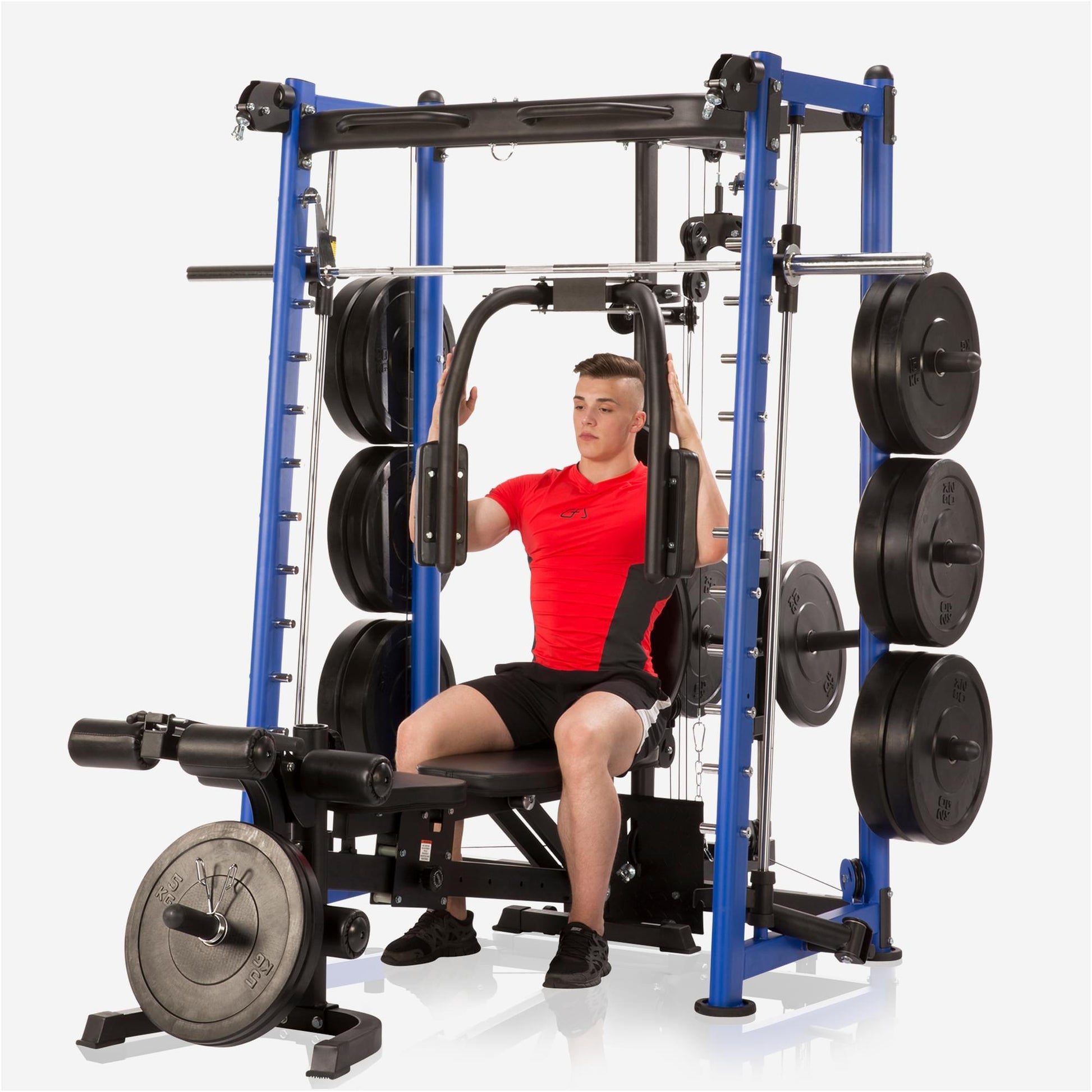 Multipresse 9.1 Smith machine avec double traction supérieure - Gorilla Sports France