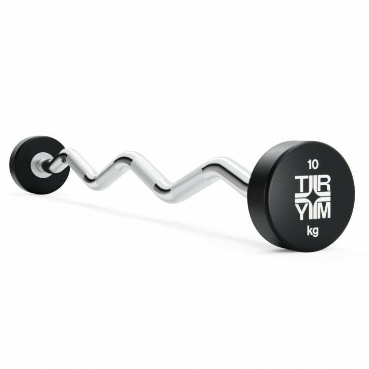 Barre Curl CPU avec Poids Fixes (10 - 50 kg) - Gorilla Sports France