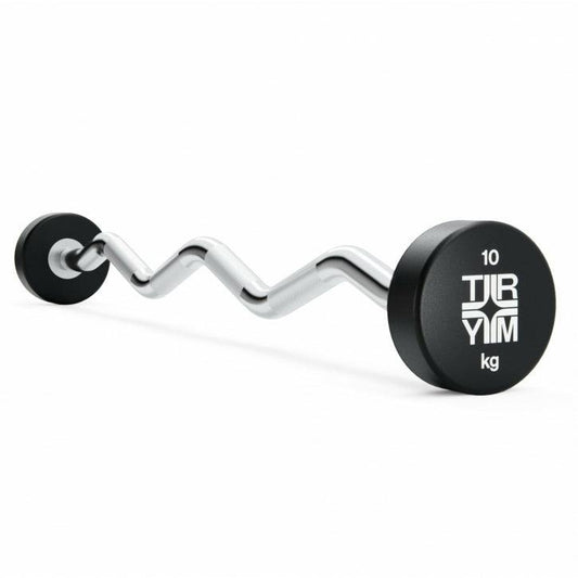 Barre Curl CPU avec Poids Fixes (10 - 50 kg) - Gorilla Sports France
