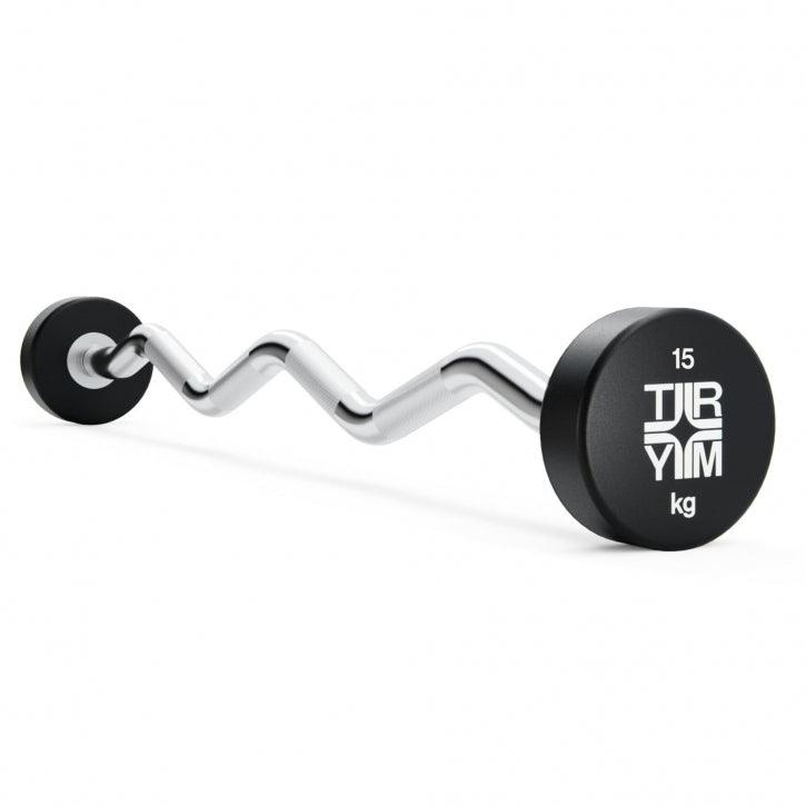 Barre Curl CPU avec Poids Fixes (10 - 50 kg) - Gorilla Sports France