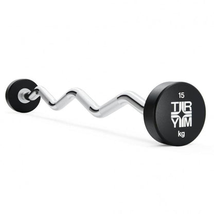 Barre Curl CPU avec Poids Fixes (10 - 50 kg) - Gorilla Sports France