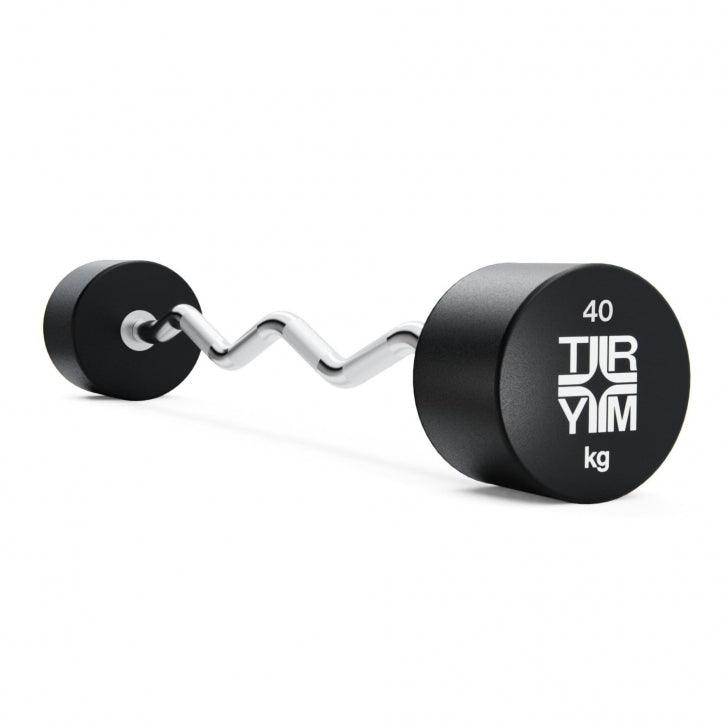 Barre Curl CPU avec Poids Fixes (10 - 50 kg) - Gorilla Sports France