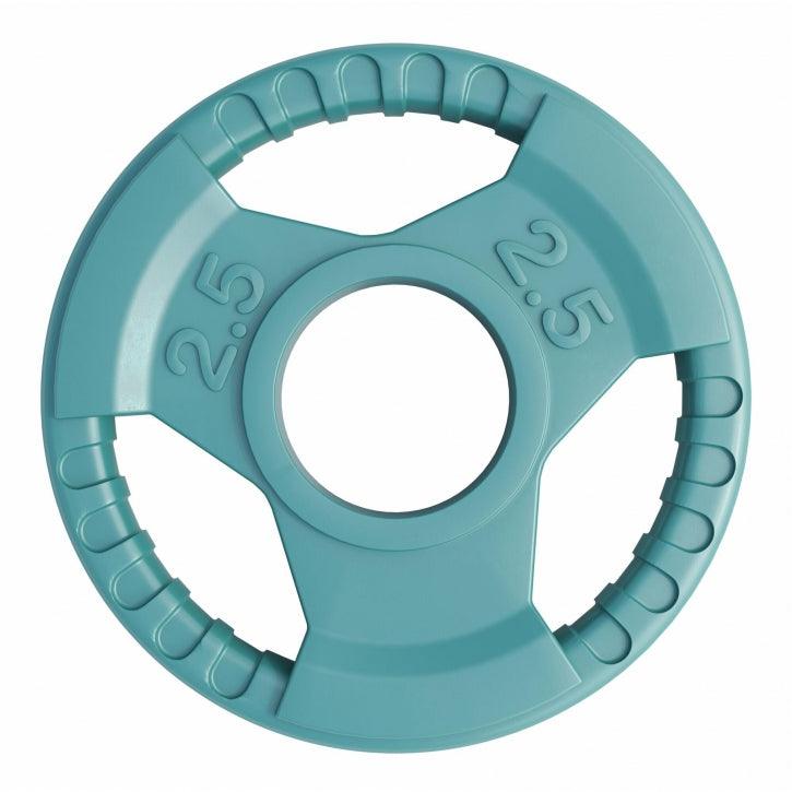 Disque olympique en caoutchouc avec poignées grip - Gorilla Sports France