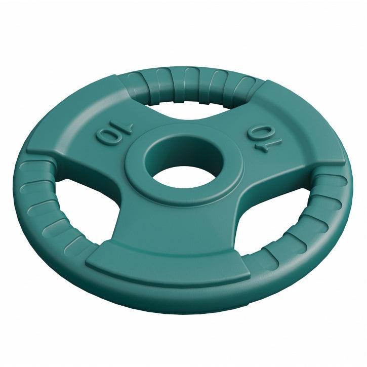 Disque olympique en caoutchouc avec poignées grip - Gorilla Sports France