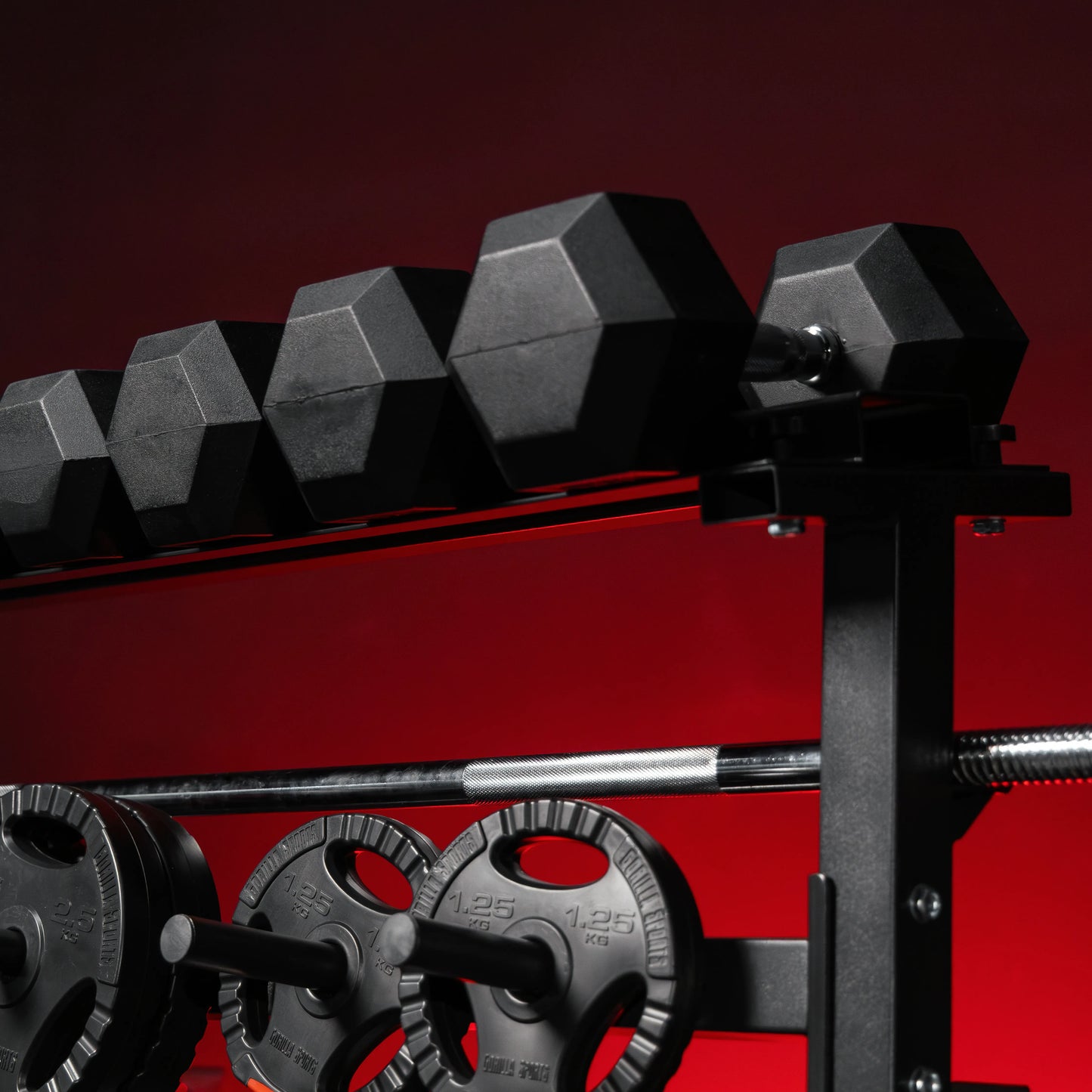 Rack de rangement pour disques et barres 30/31 mm