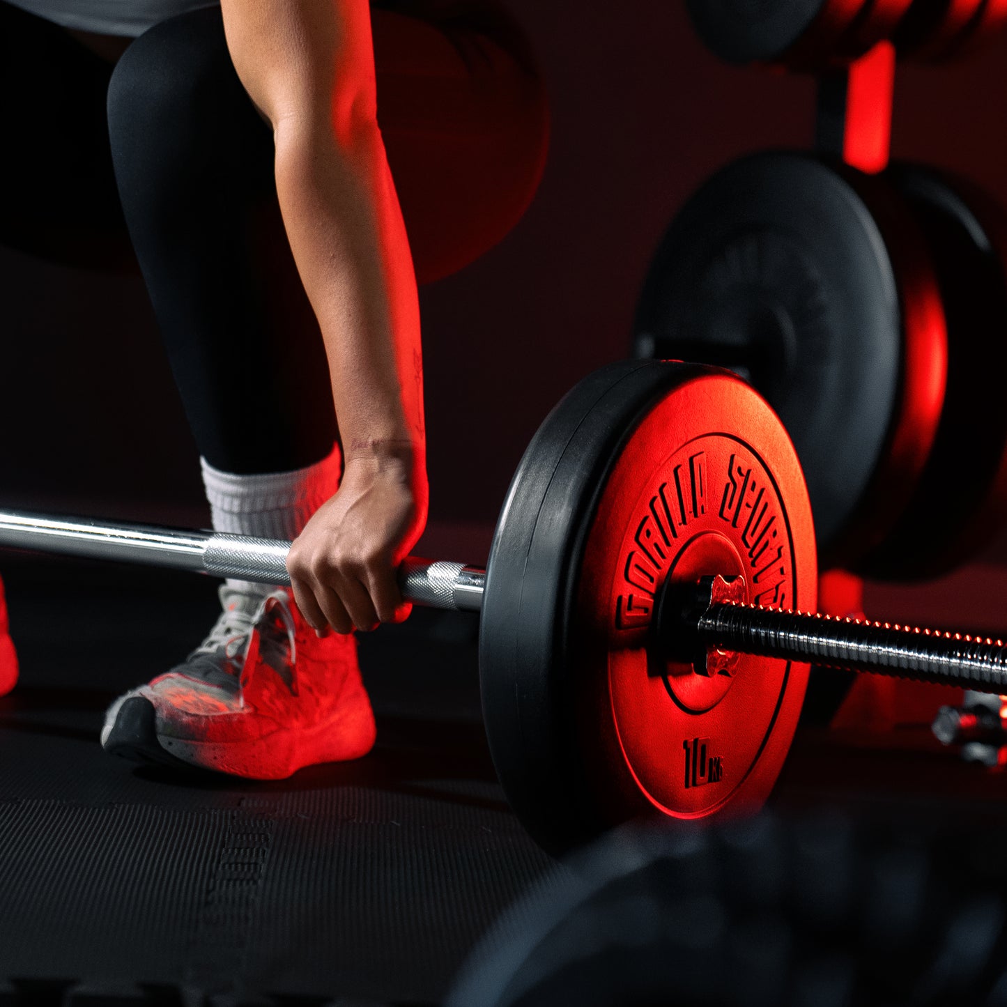 Barre d'haltères 170 cm avec stop-disques