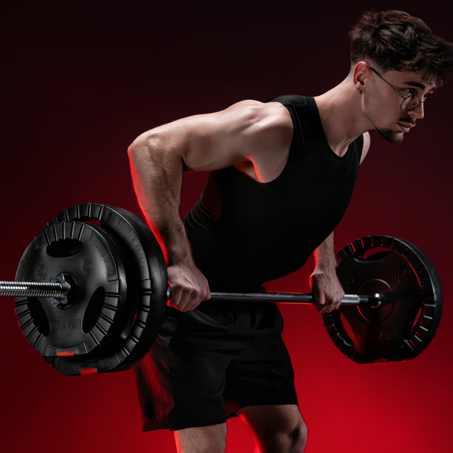 Barre d'haltères 170 cm avec stop-disques