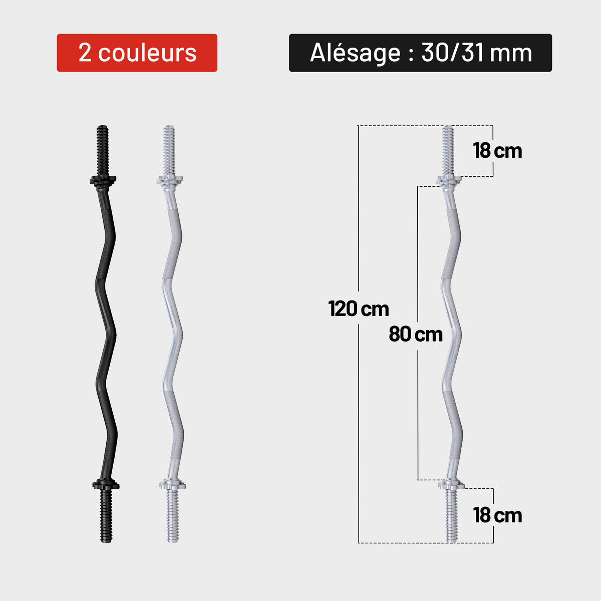 Barre curl SZ 120 cm