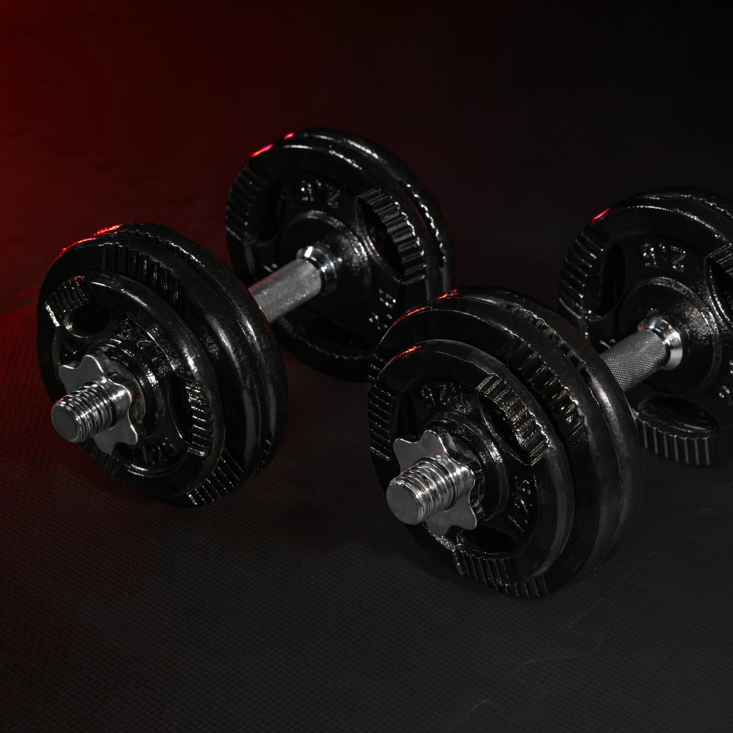 Set d'haltères courts en fonte 30 kg
