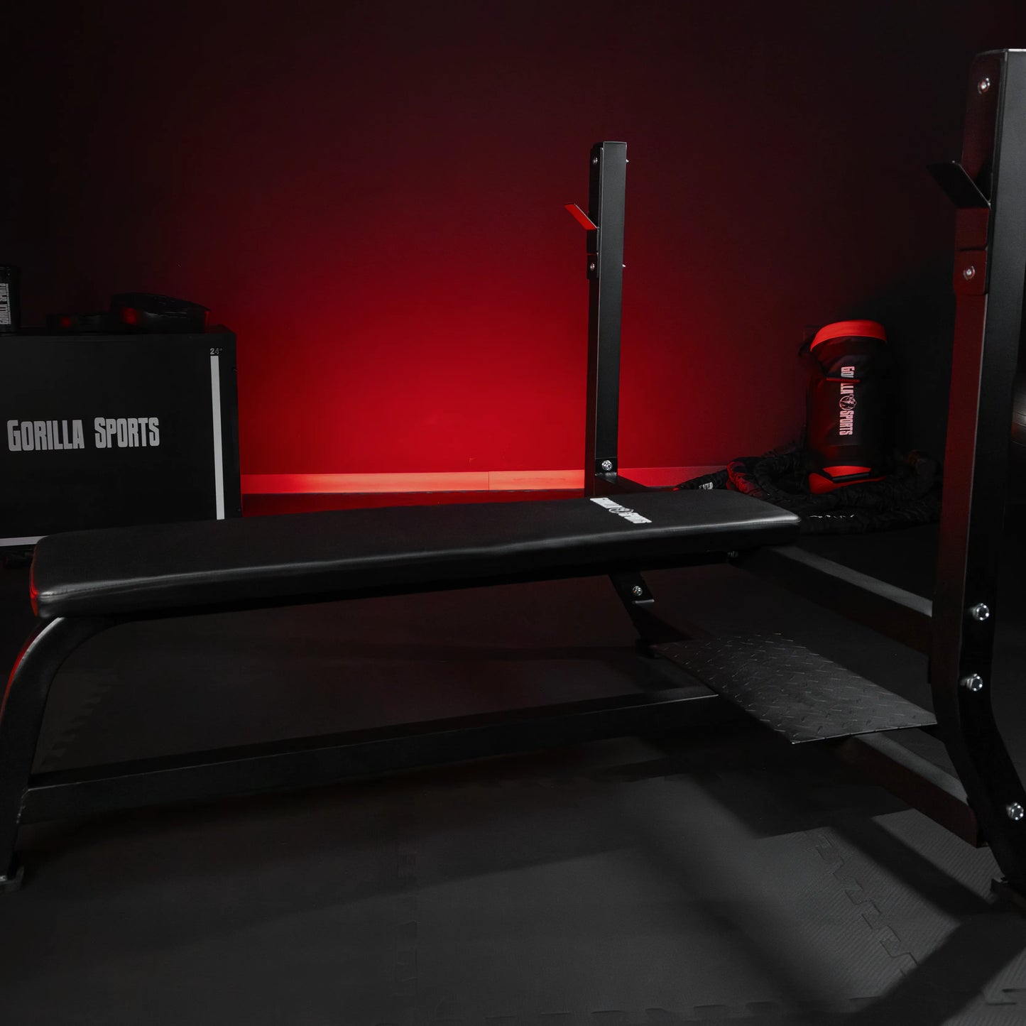 Banc de musculation avec support de barres