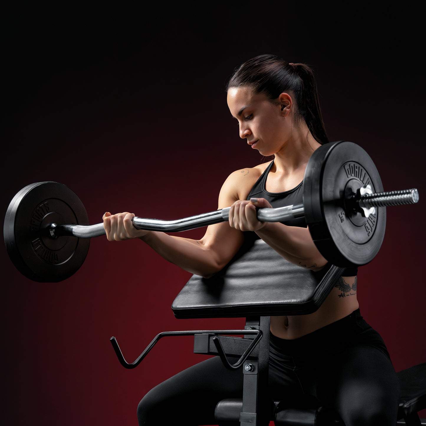 Banc de musculation avec repose-barre