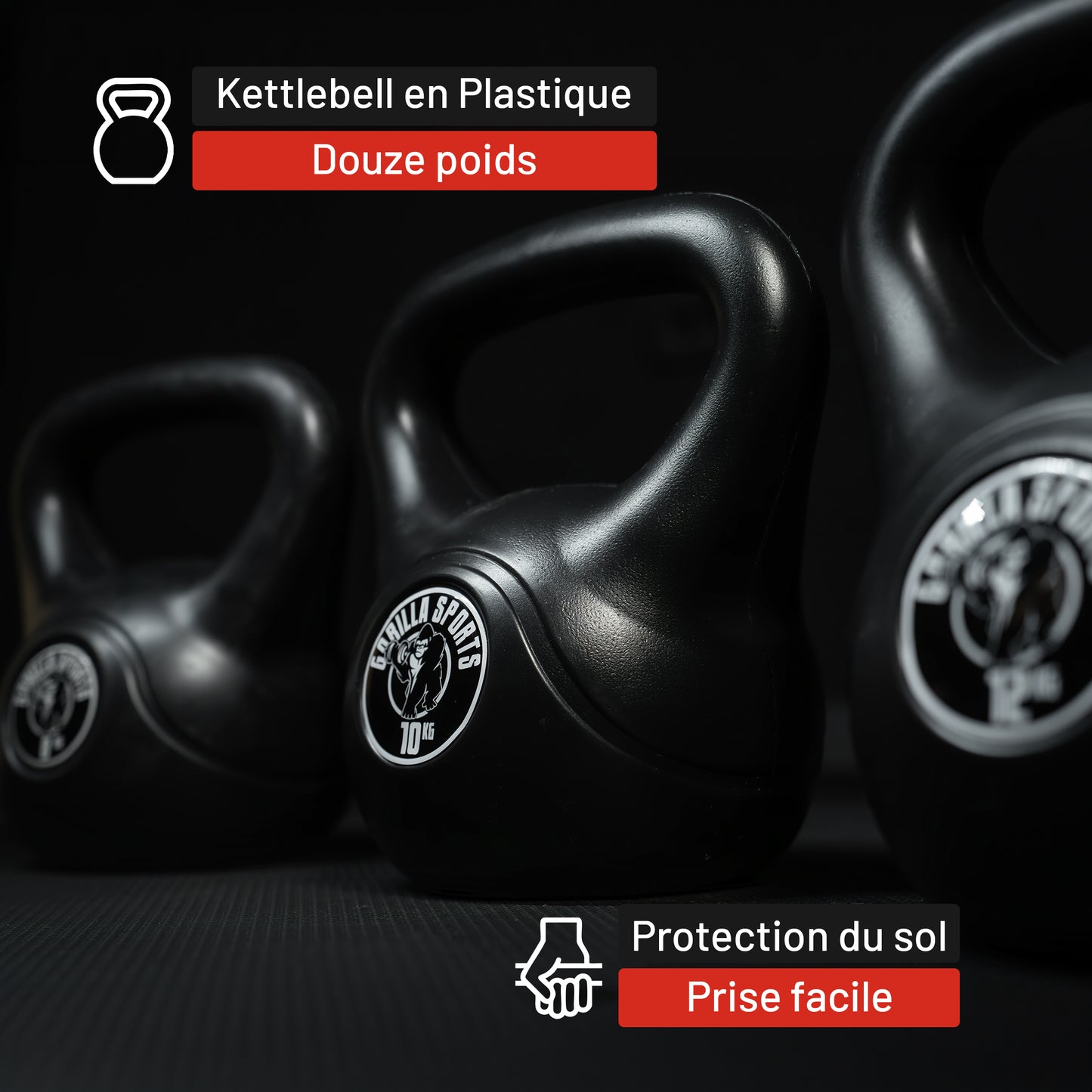 Kettlebell en plastique