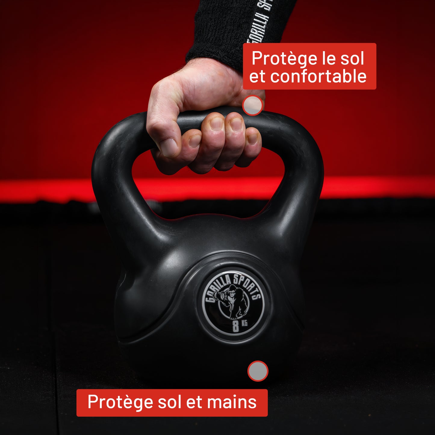 Kettlebell en plastique