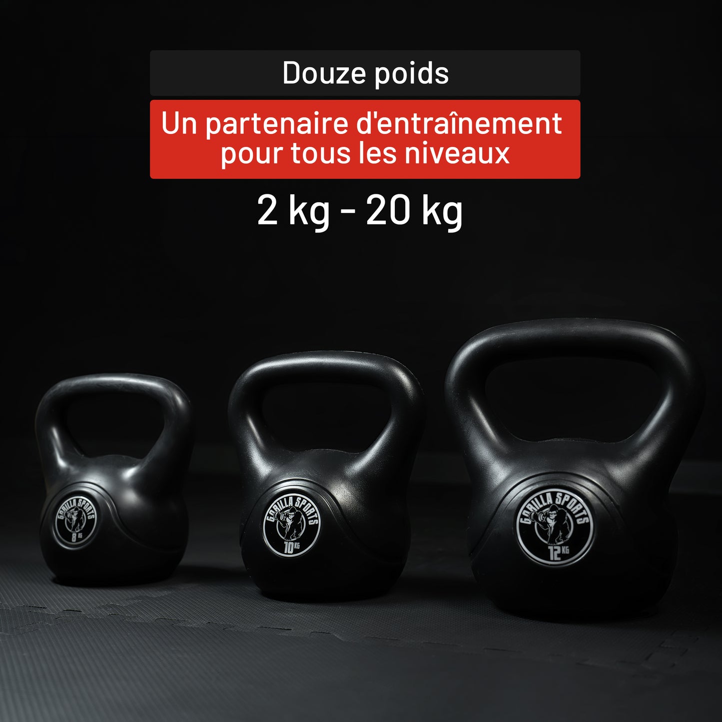 Kettlebell en plastique