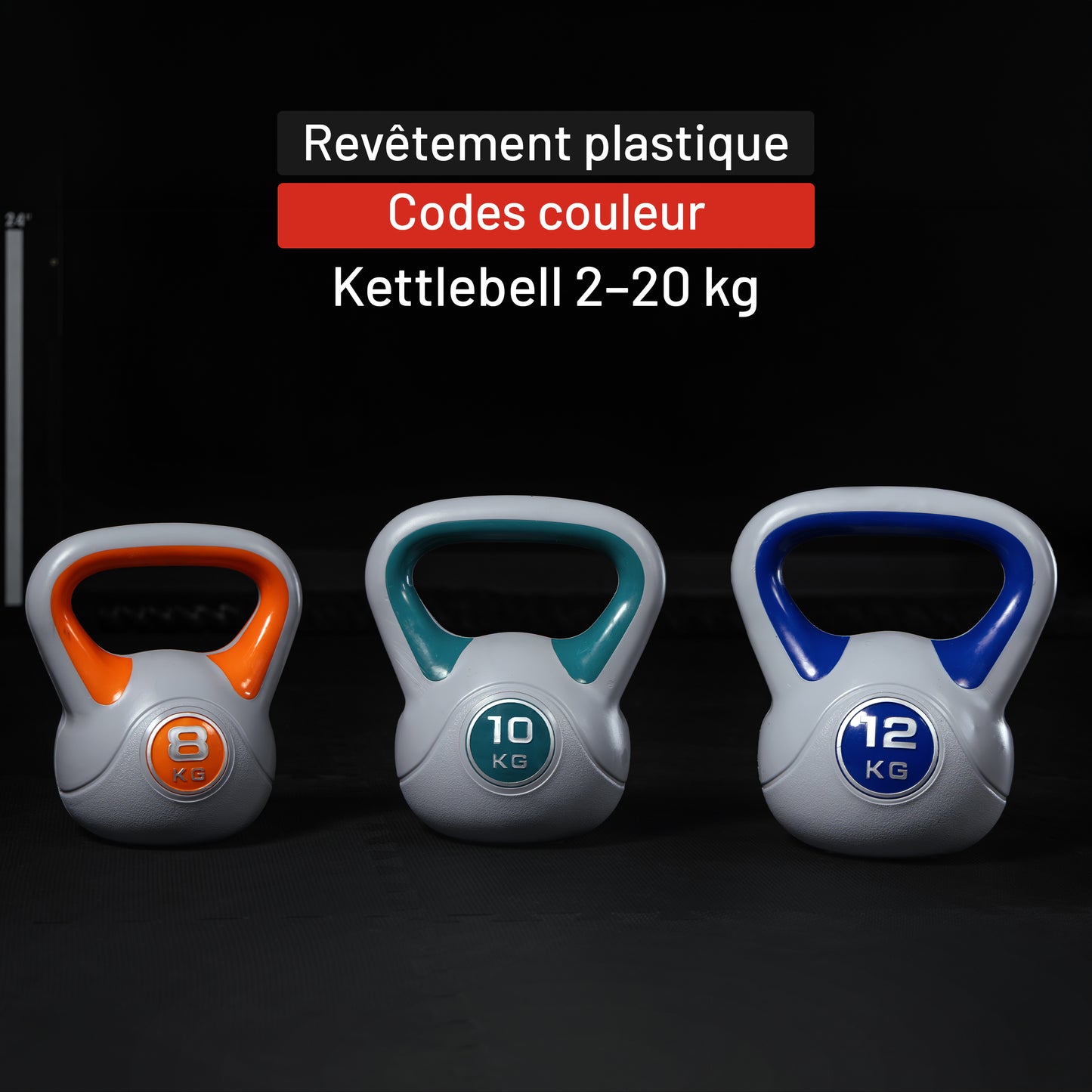 Kettlebell en plastique