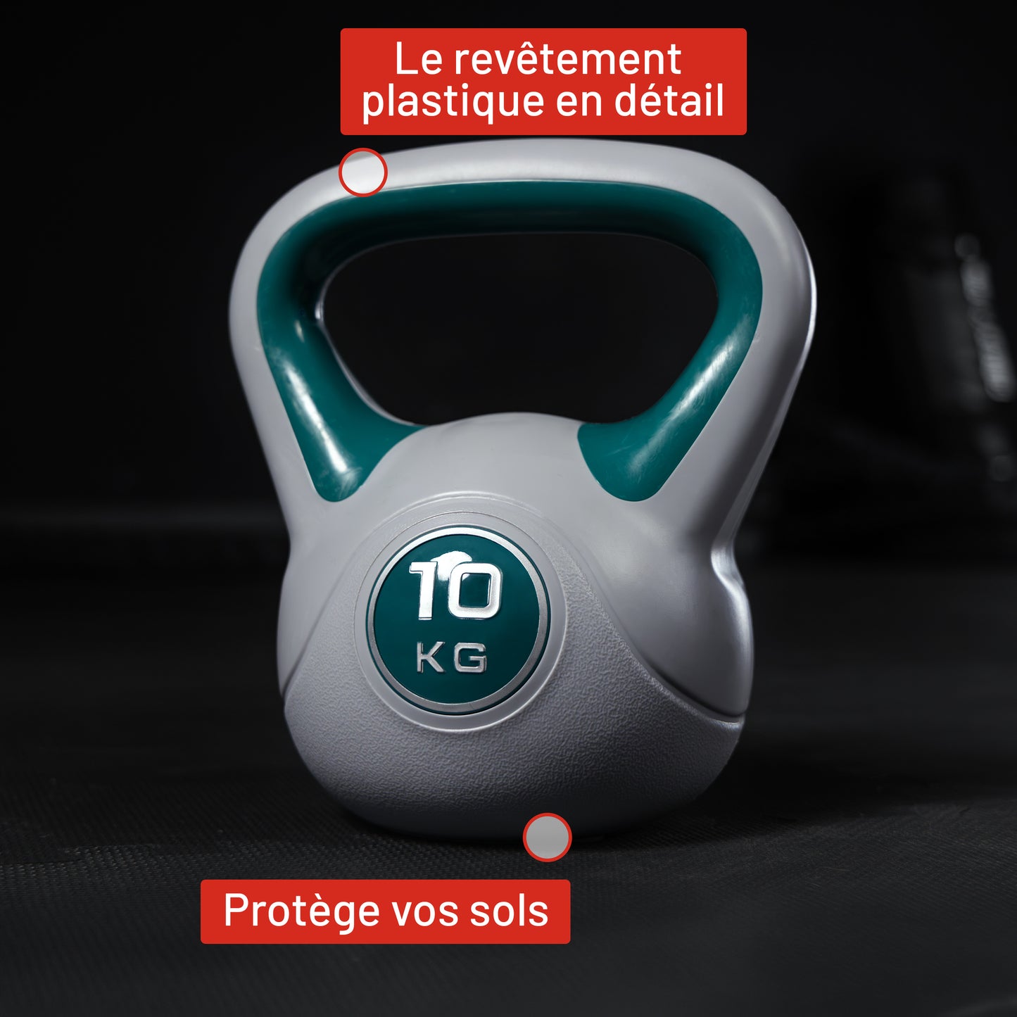Kettlebell en plastique