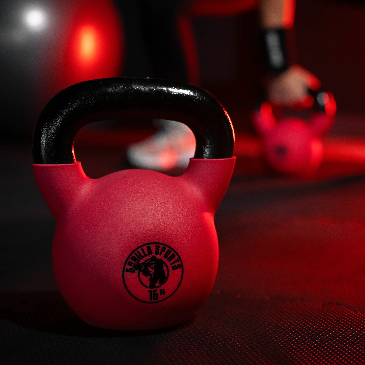 Kettlebell en fonte avec revêtement en vinyle