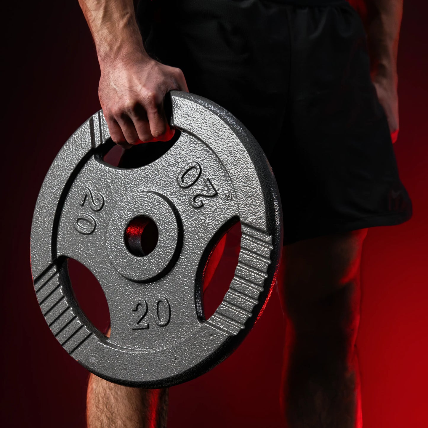 Disque musculation fonte 30/31 mm ou 50/51 mm avec poignées